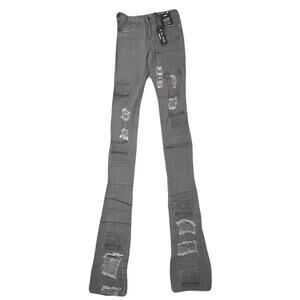 Si Tu Veux Gunner Jean’s Grey Size 30 Superstack With Tags